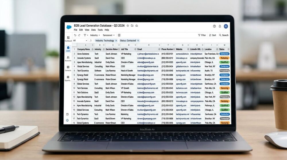 How to Build a Targeted Lead List for Sales and Ads — illustrated article cover