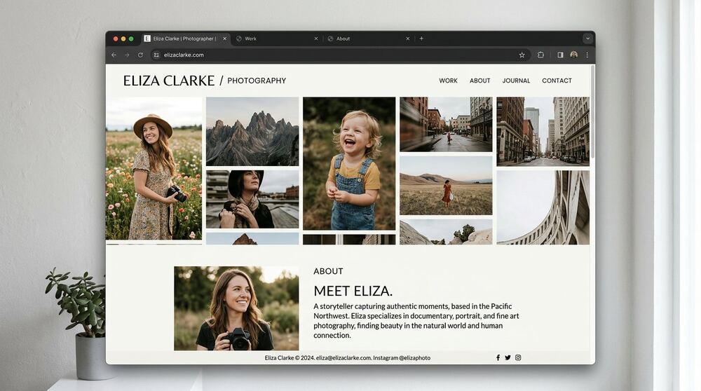 Photographer Portfolio Website — project image by Prosengit Kundu